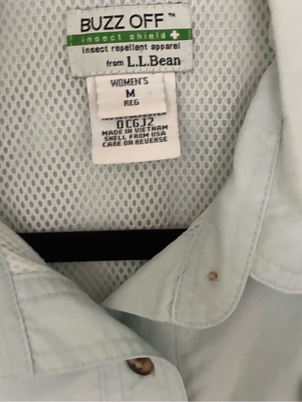 L.L.Bean Buzz Off Insect Shield Shirt Women’s M Fishing Hiking Outdoor - Picture 2 of 5